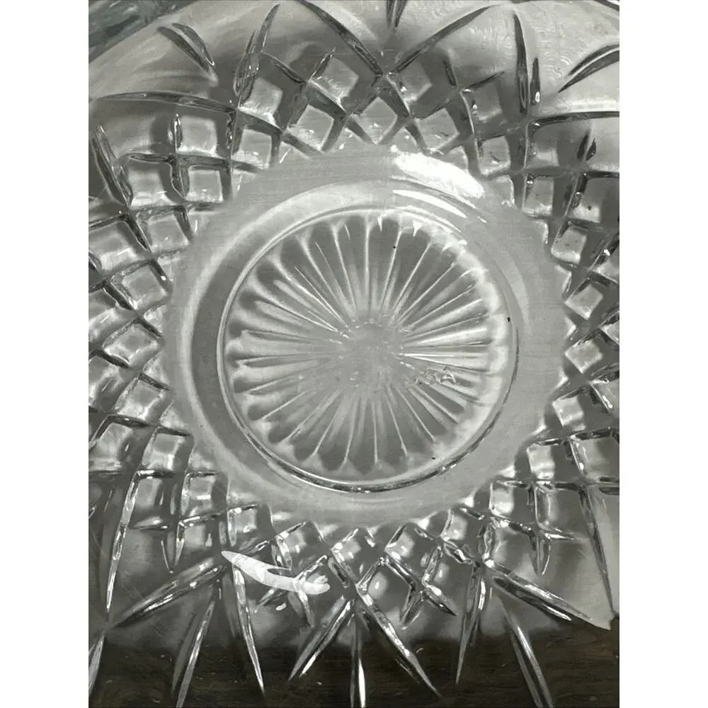 Vintage HomeCo Home Interior Indiana Glass Crystal Clear Cubist Globe Fairy Lamp